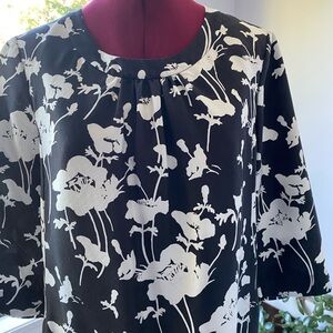 Kate Spade Monochrome Floral Dress